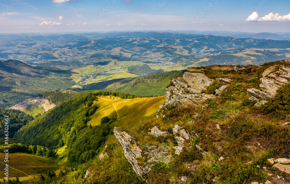 Carpathian Mountain Range in summer