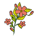 stem with flowers icon