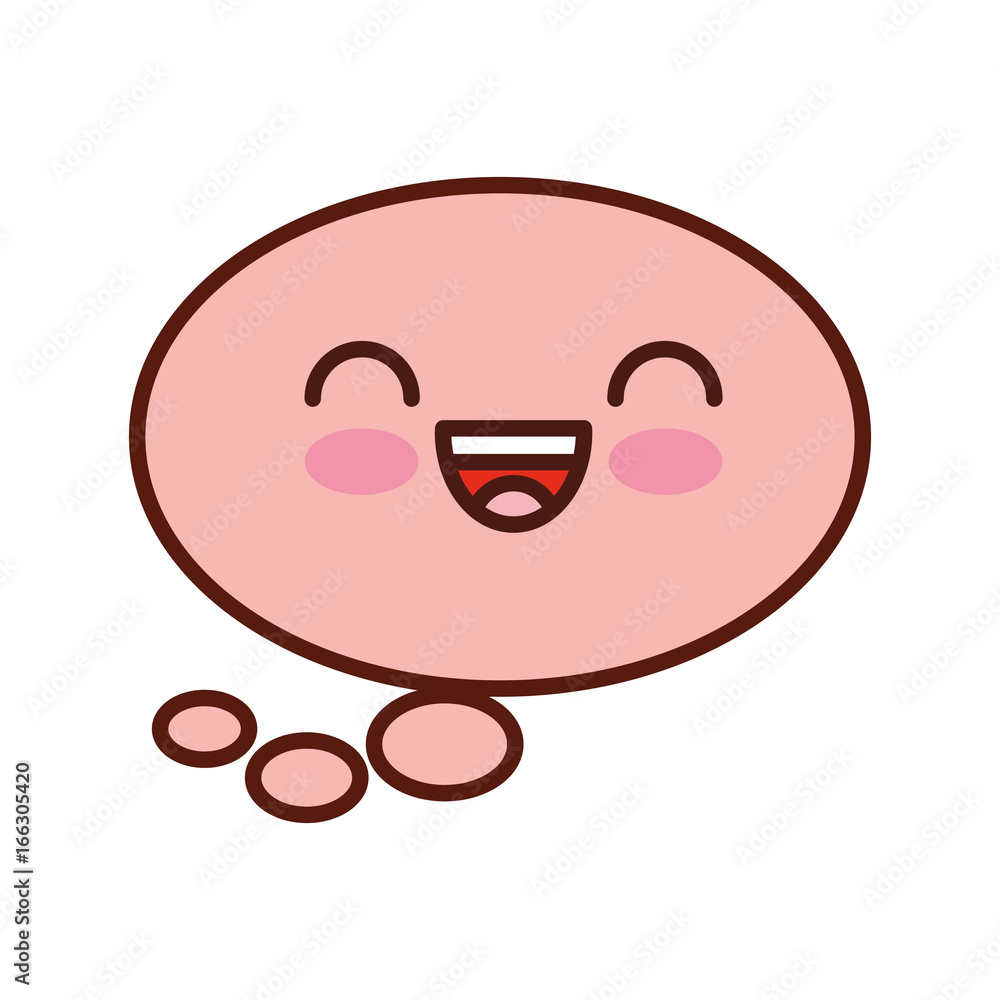 speech bubble kawaii character vector illustration design