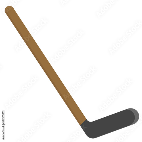 Hockey stick icon, vector illustration flat style design isolated on white. Colorful graphics