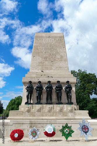 LONDON - JULY 30 : The Guards Memorial in London on July 30, 2017