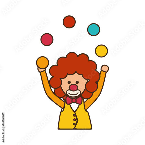 Circus clown cartoon