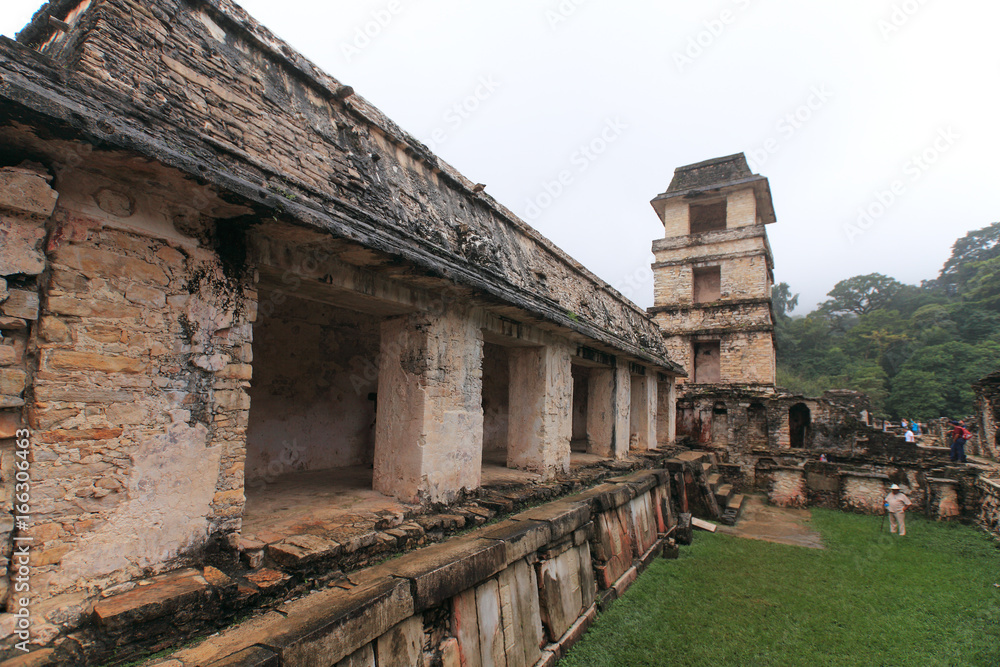 Palace and Observation Tower, Palenque, Mexico Palace and Observation Tower, Palenque, Mexico