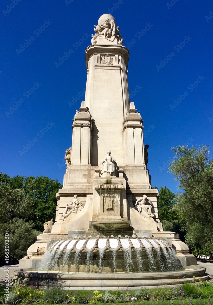 Cervantes Monument , Madrid, Spain