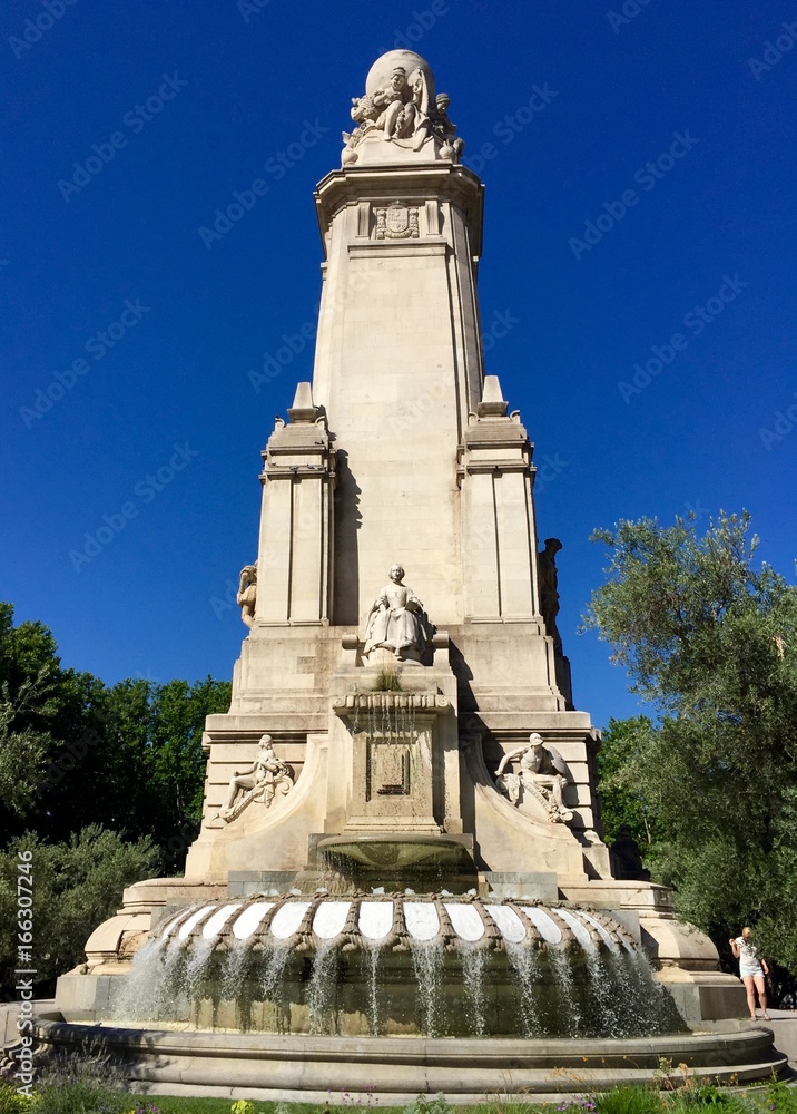 Cervantes Monument , Madrid, Spain