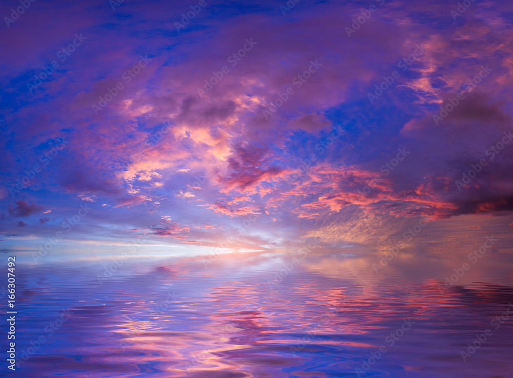 Amazing tropical seascape with clouds Amazing tropical seascape with clouds