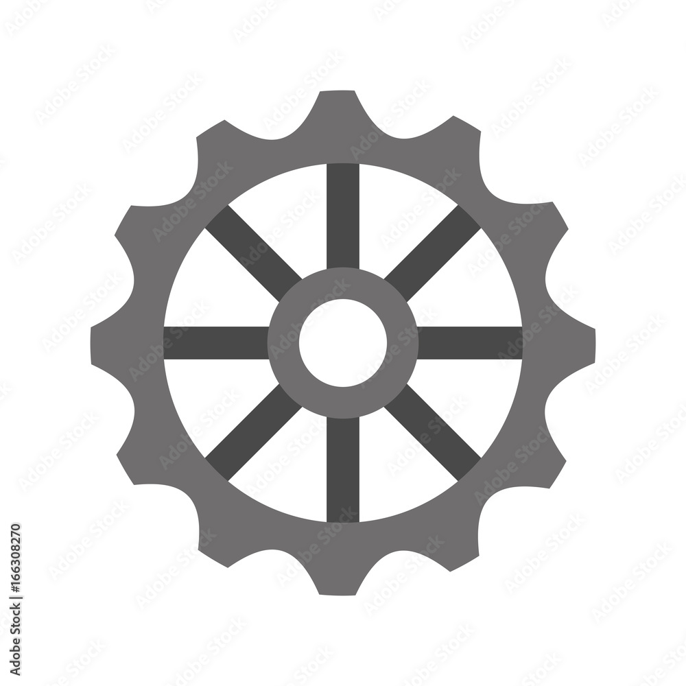 Obraz premium gears machine isolated icon vector illustration design