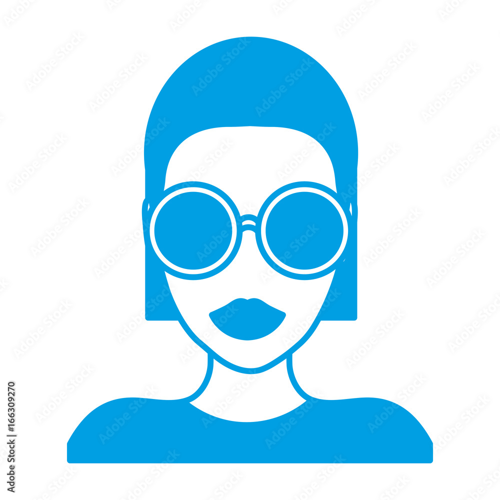 woman with sunglasses icon woman with sunglasses icon