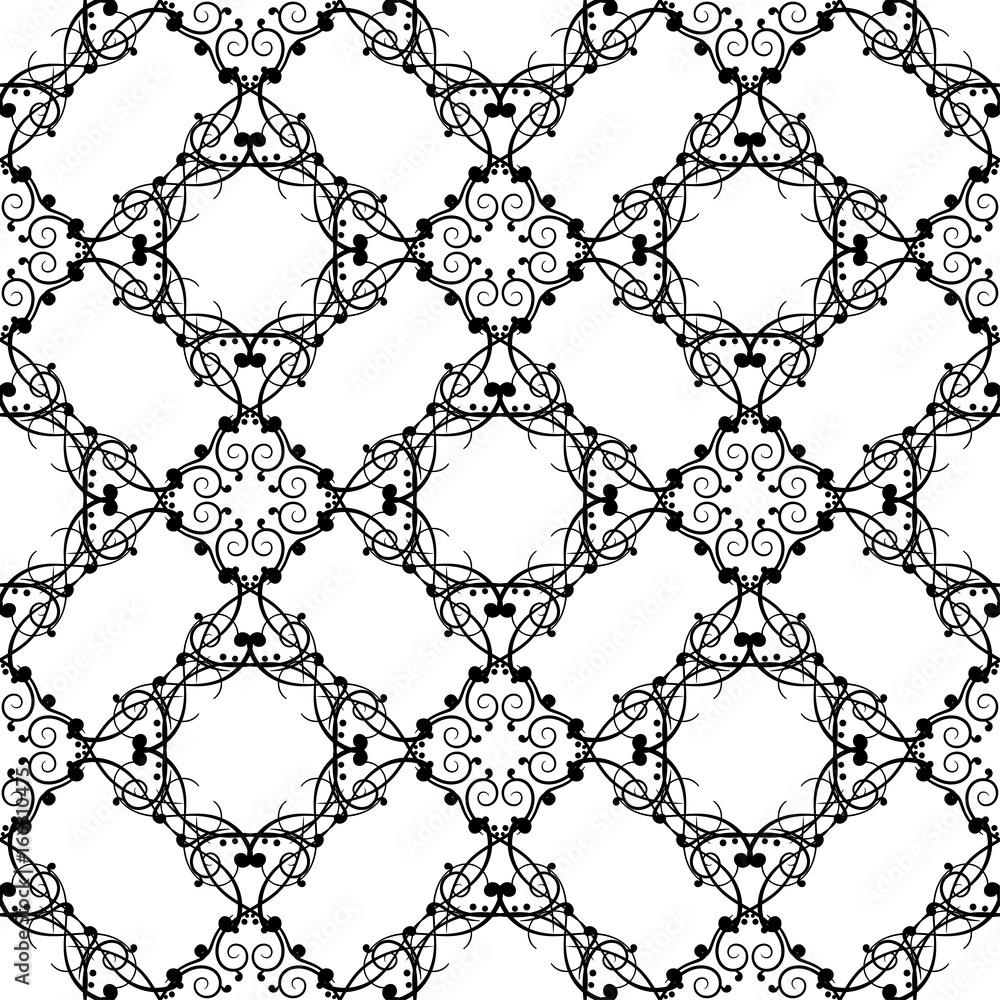 Black and white classic seamless pattern Black and white classic seamless pattern