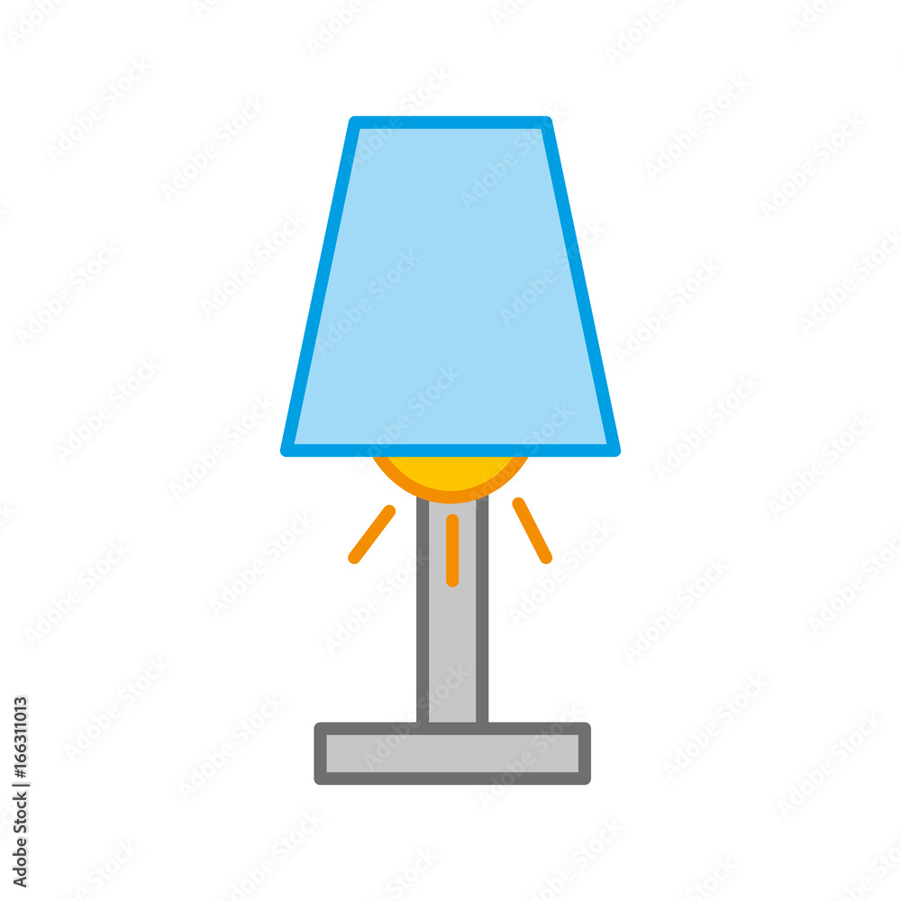 Room lamp isolated icon vector illustration design Room lamp isolated icon vector illustration design