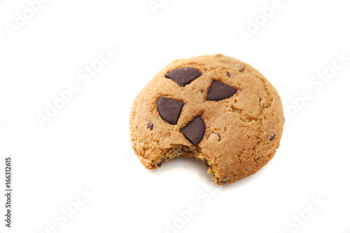Cookie chocolate isolated in white background