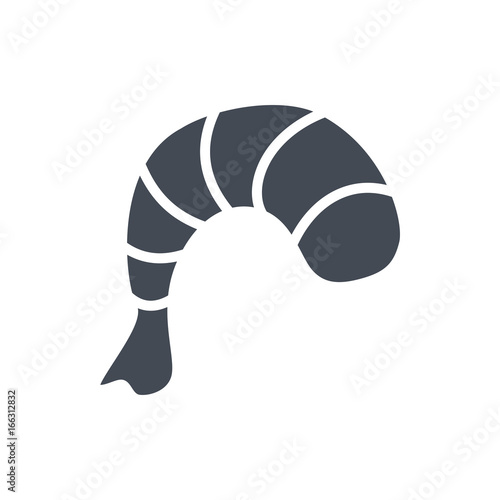 Seafood Food silhouette icon shrimp
