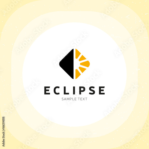 Vector Eclipse Logo Design Template