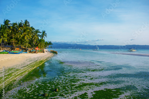 White beach. Boracay island. Philippines. photo