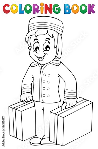 Coloring book hall porter theme 1