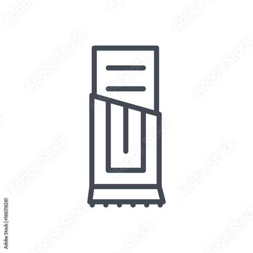 Food sweets chocolate bar line icon
