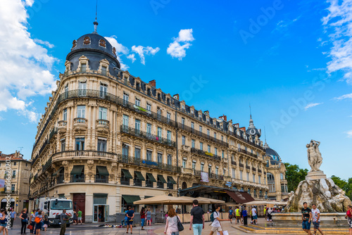 Immeuble place de la Comédie à Montpellier, Hérault en Occitanie, France