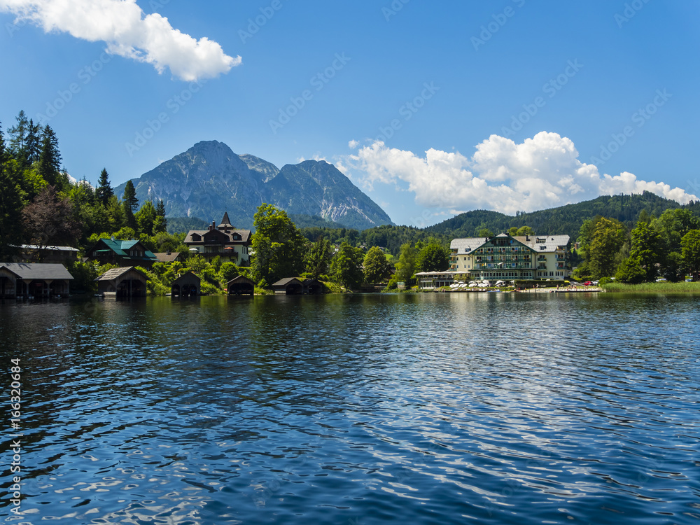 Österreich, Steiermark, Altausseeer See, Altausse, Hotel Seevilla