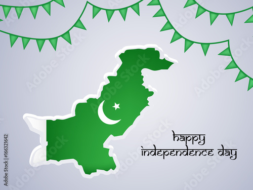 illustration of elements of Pakistan Independence Day Background