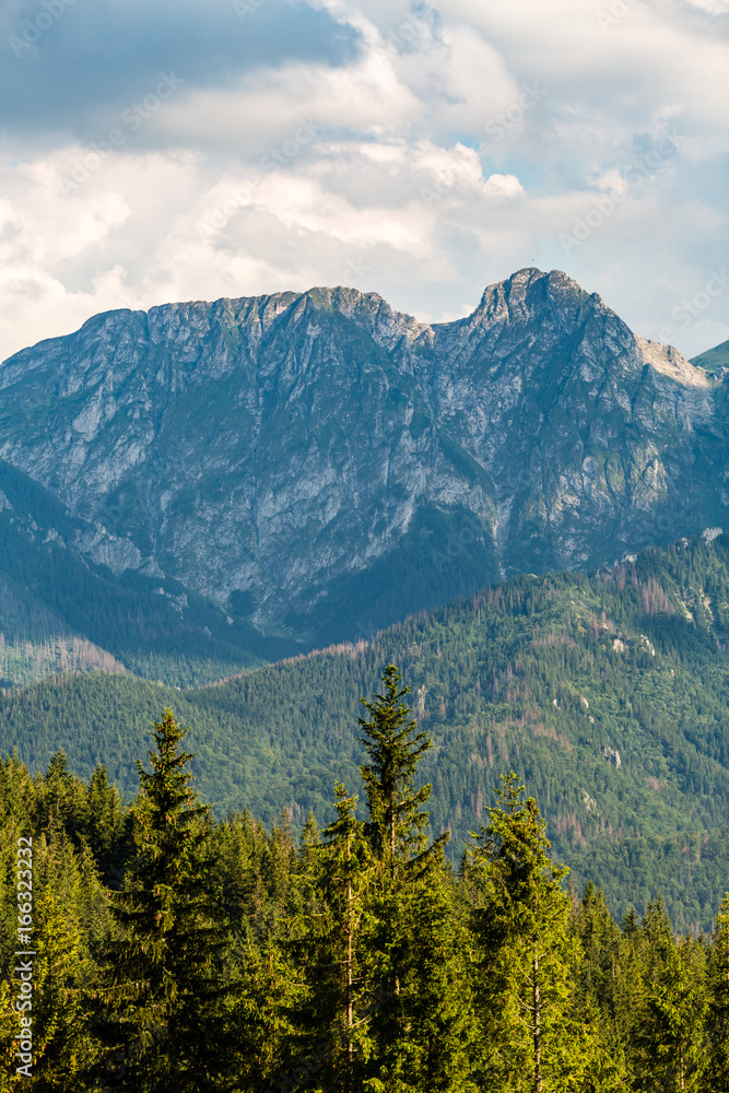 Giewont Mountain, Inspiring Mountains Landscape in summer Tatras, Poland Giewont Mountain, Inspiring Mountains Landscape in summer Tatras, Poland