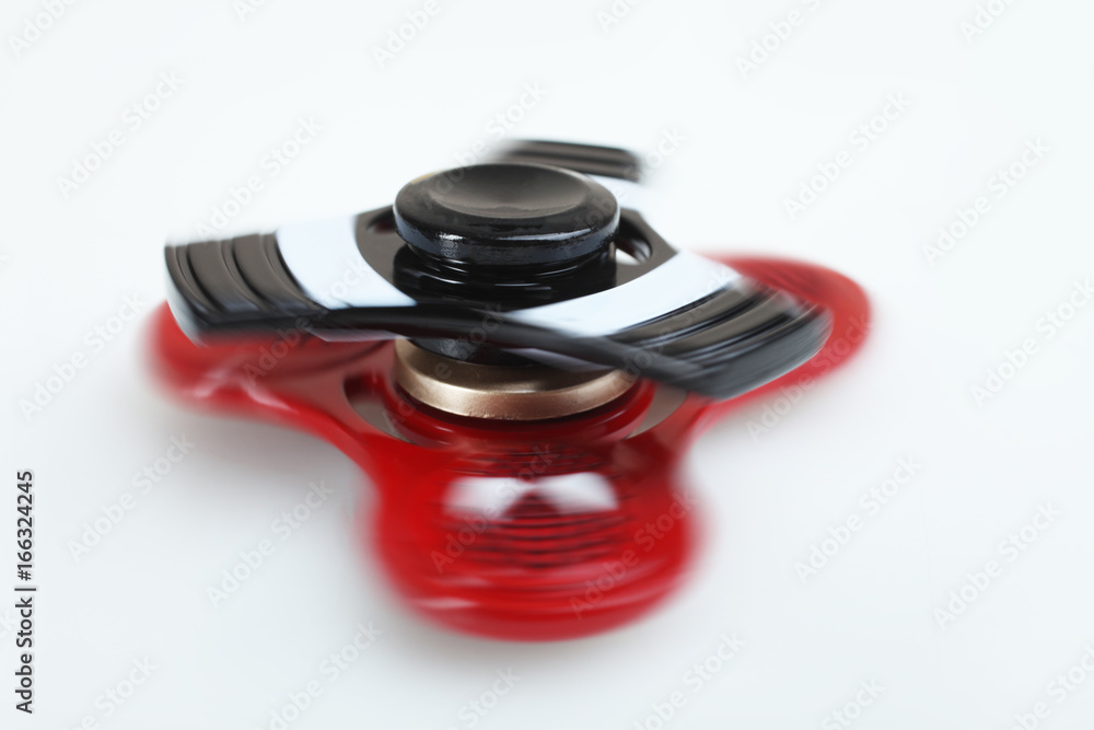 Two spinners spinning on a white background Two spinners spinning on a white background