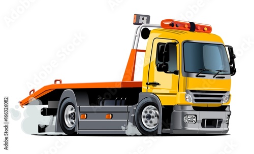 Cartoon tow truck
