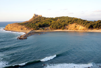 Fotobehang Tunesië Baai en oud fort Tabarka  © fivepointsix