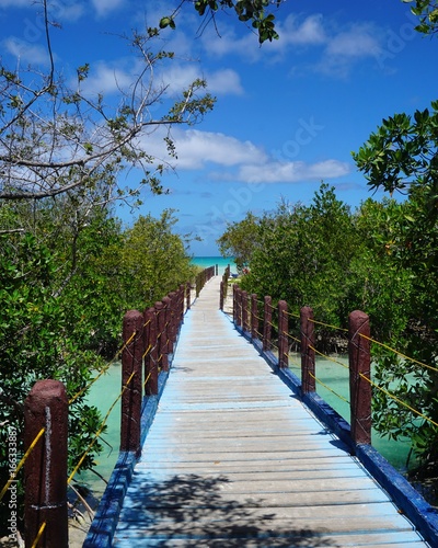 Holzsteg auf Kuba, Santa Lucia, Cayo Coco