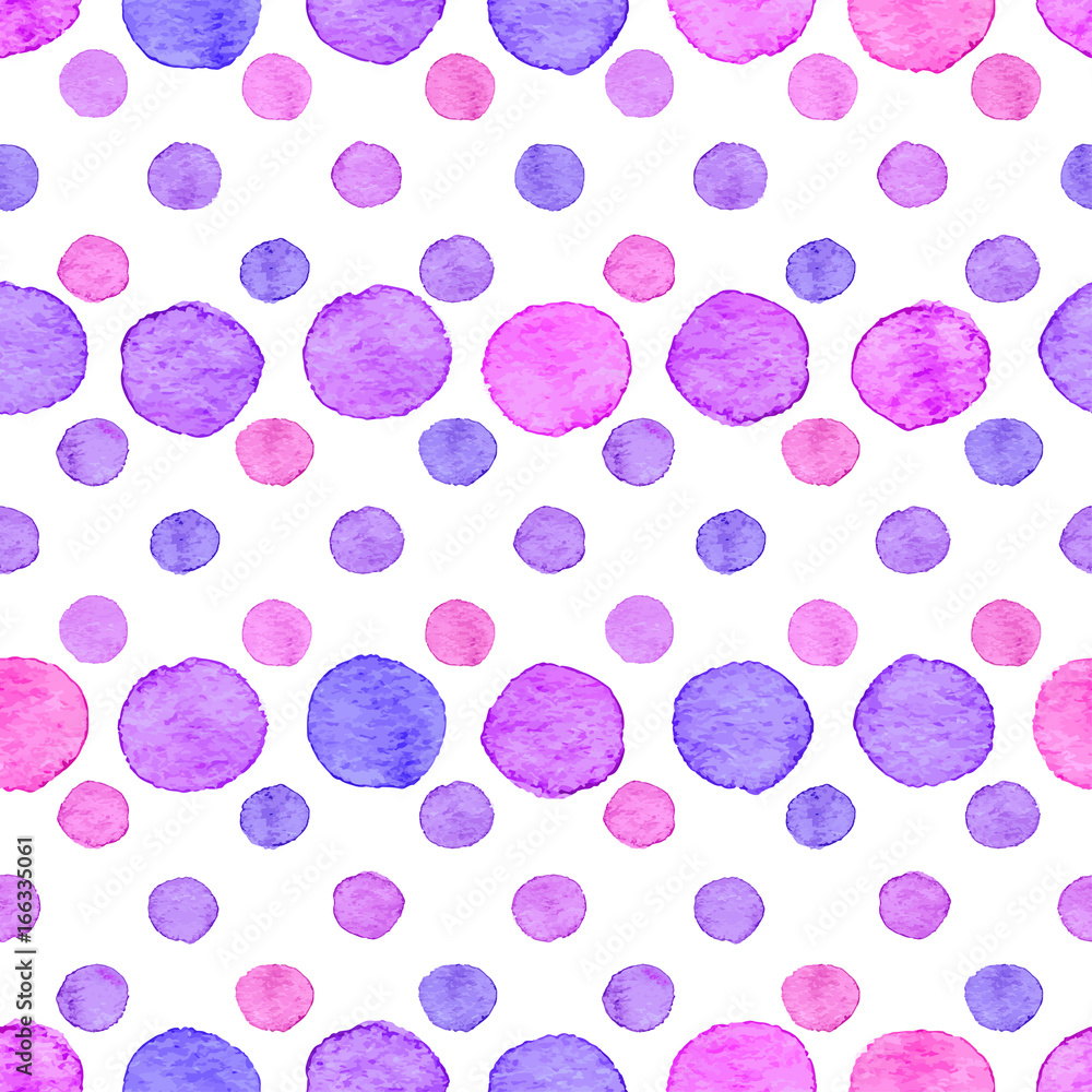 Seamless watercolor dots pattern Seamless watercolor dots pattern