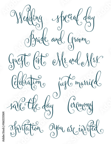 Wedding calligraphy