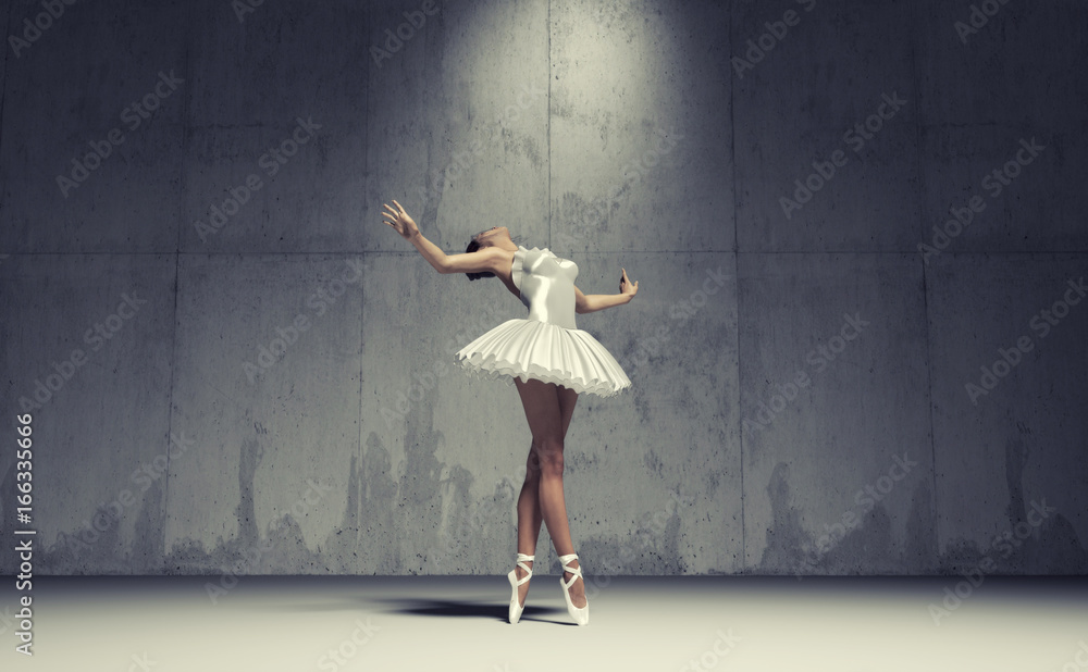 Young and beautiful ballerina