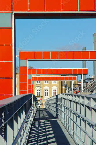 sperrwerk billwerder bucht in hamburg photo