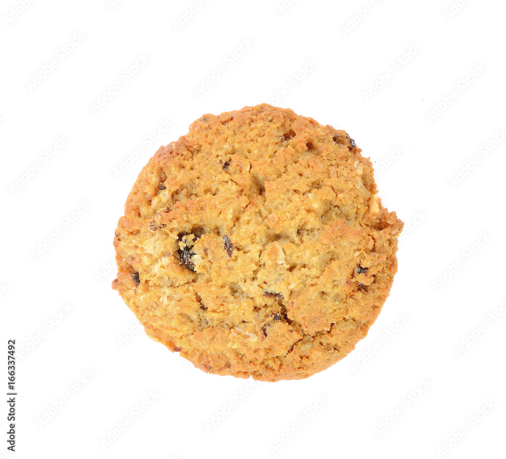Chocolate chip cookies isolated on white background Chocolate chip cookies isolated on white background