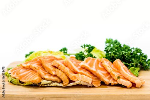 Salmon Tataki Japanese food salmon fillet © ilolab
