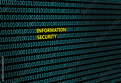 Closeup of binary code, with the inscription 