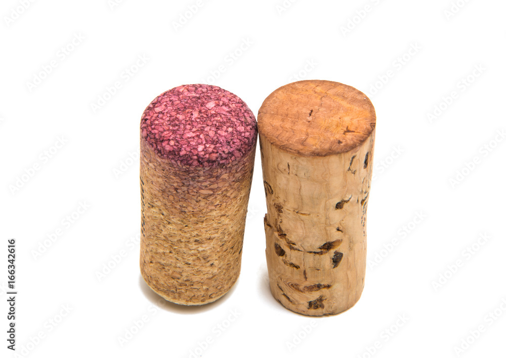 Wine cork isolated