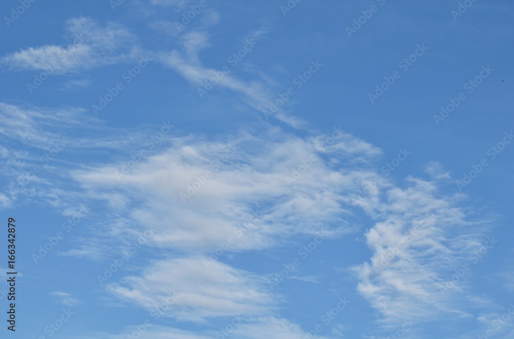 white cloudy on blue sky for background