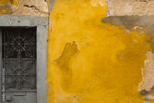 Door on yellow wall II