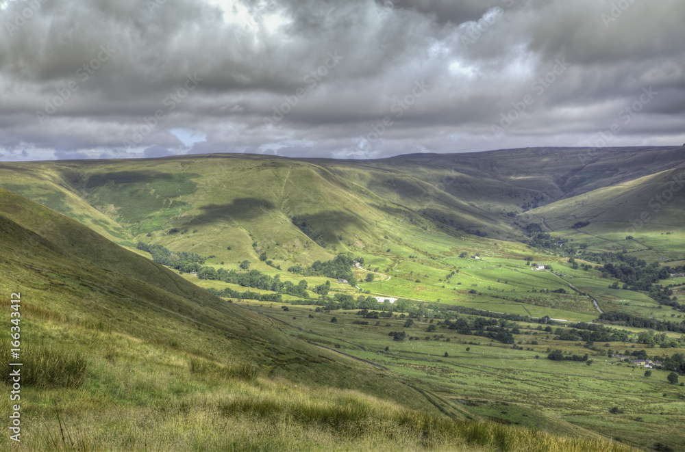 The valley of Edale, Derbyshire, UK