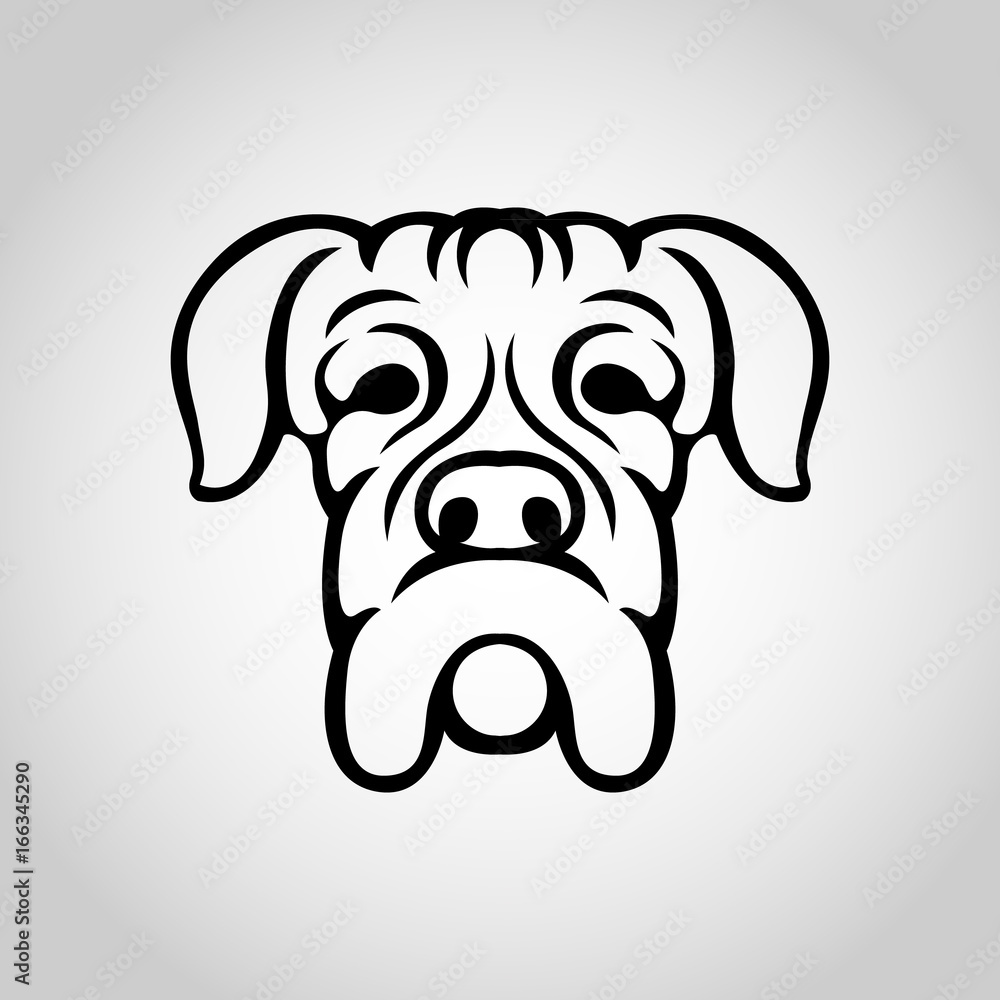 Dog logo vector icon design
