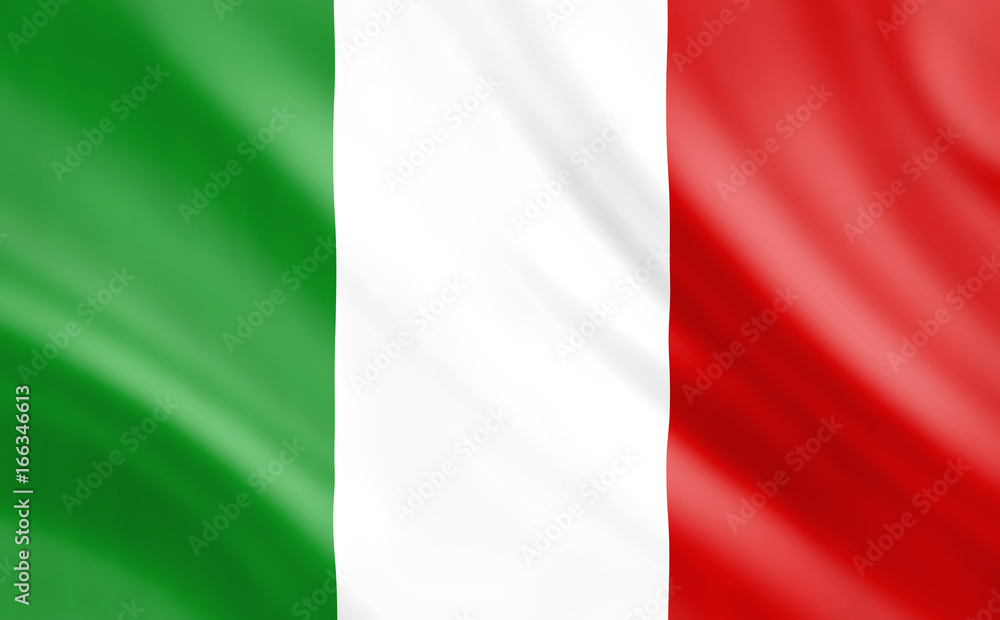 Image of the Italian flag. This picture is perfect for you to design your site.