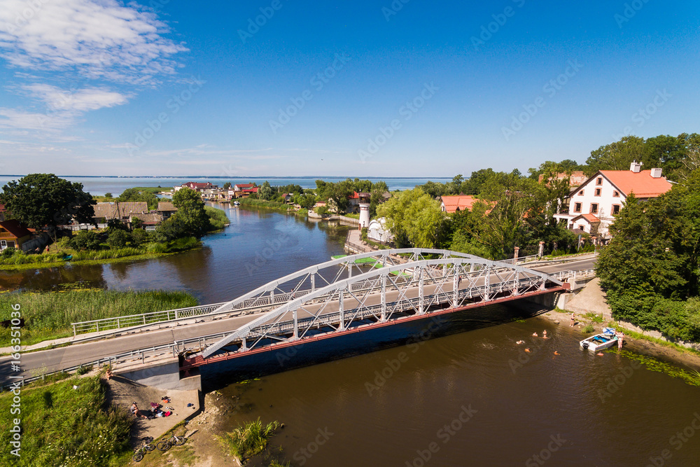 The bridge in Ushakovo village