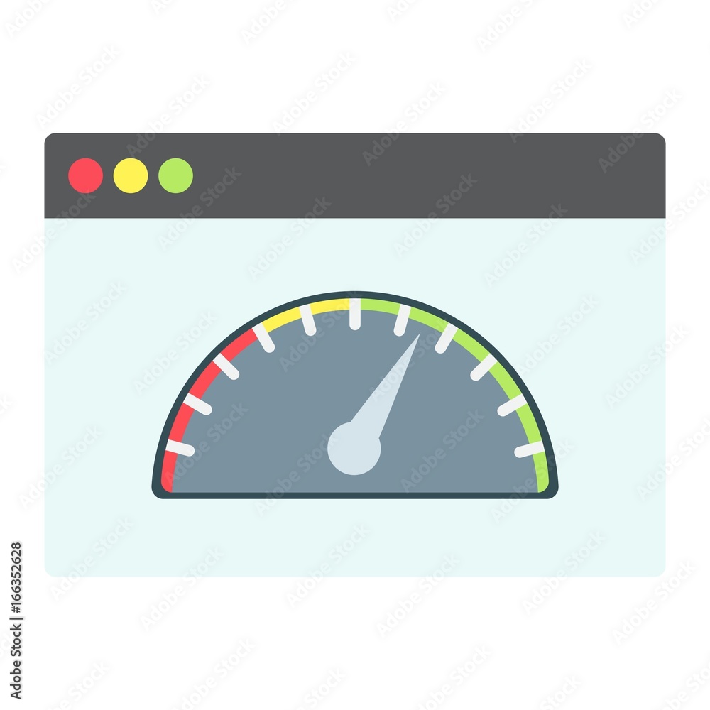 Page Speed flat icon, seo and development, browser sign vector graphics, a colorful solid pattern on a white background, eps 10. Page Speed flat icon, seo and development, browser sign vector graphics, a colorful solid pattern on a white background, eps 10.