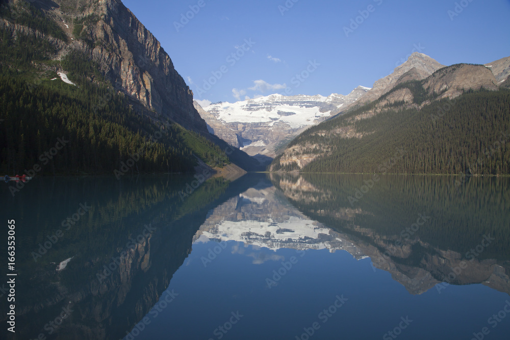 Beautiful landscape of famous Lake Louise in Alberta, Canada