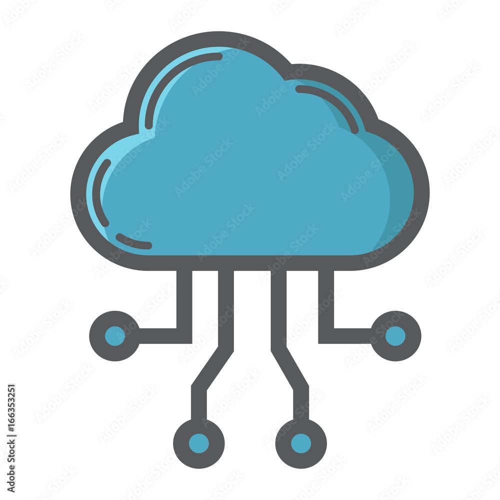 Cloud computing filled outline icon, seo and development, cloud sign vector graphics, a colorful line pattern on a white background, eps 10. Cloud computing filled outline icon, seo and development, cloud sign vector graphics, a colorful line pattern on a white background, eps 10.