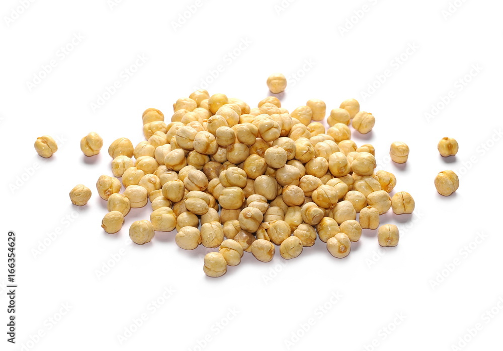 Chickpeas isolated on white background Chickpeas isolated on white background