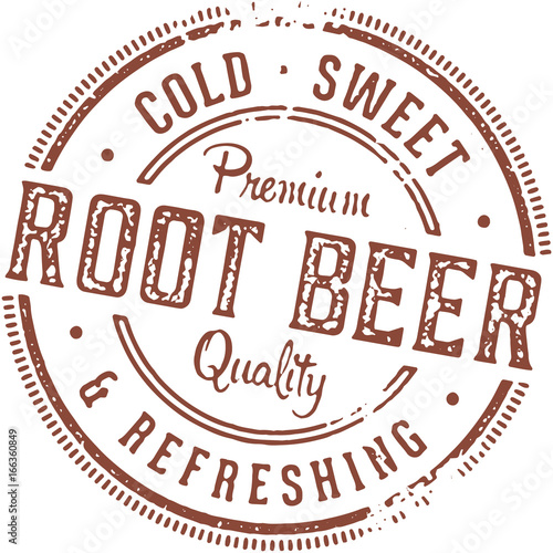 Vintage Root Beer Stamp Sign