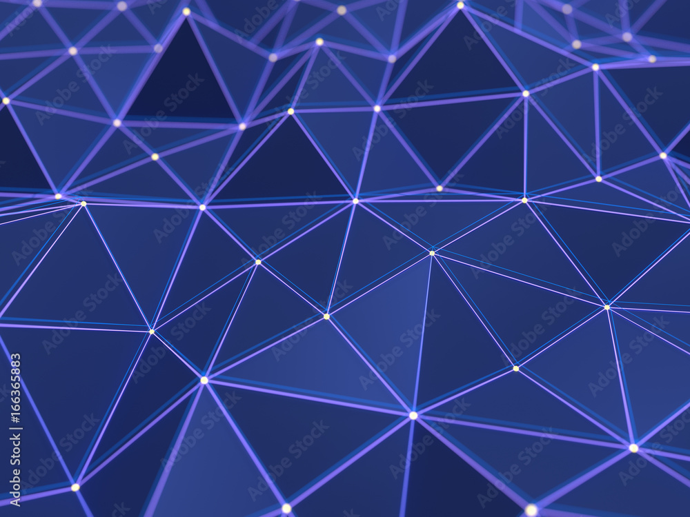 Polygonal low poly background, futuristic 3D Illustration Polygonal low poly background, futuristic 3D Illustration