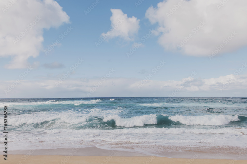 Ocean and waves at Hawaii beach Ocean and waves at Hawaii beach