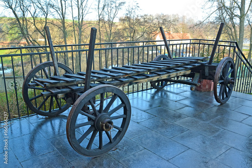 The old cart with removable boards. Poland